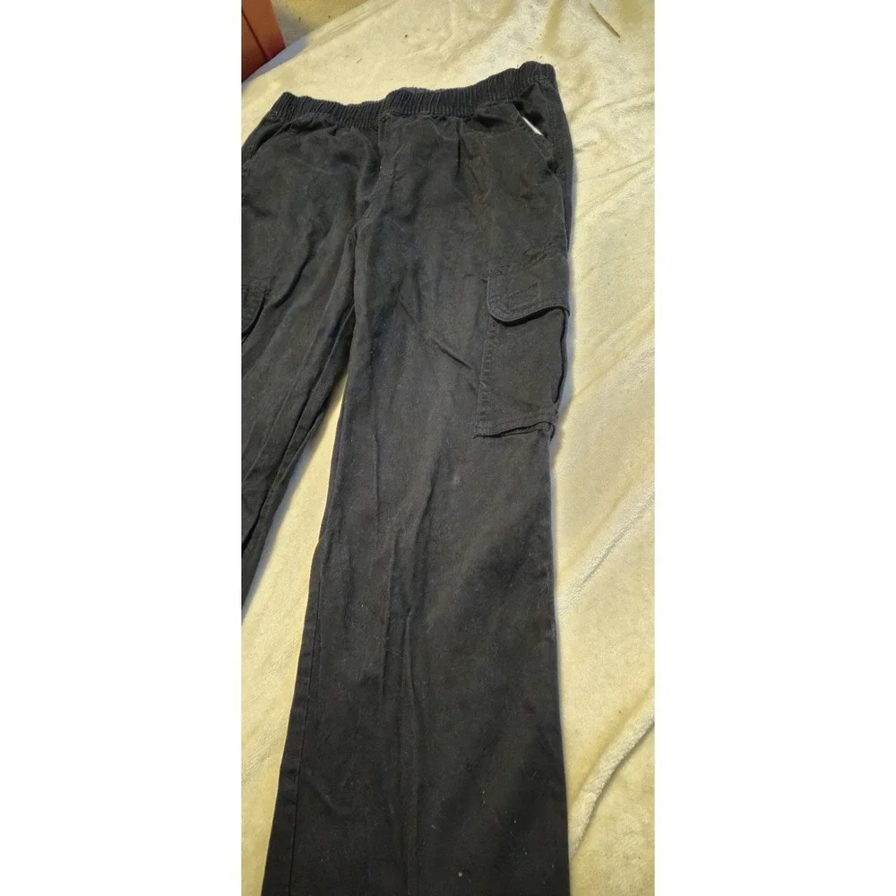 The Children's Place Boys Black Cargo Pants Size 14H Adjustable‎ Waist